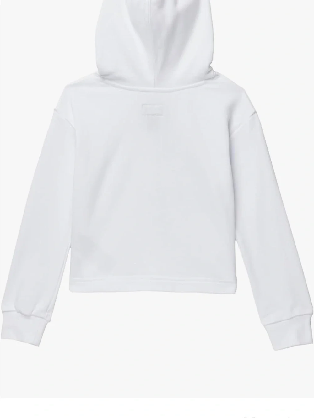 Converse Girls' Gray Hoodie with Pink Metallic Graphic, M